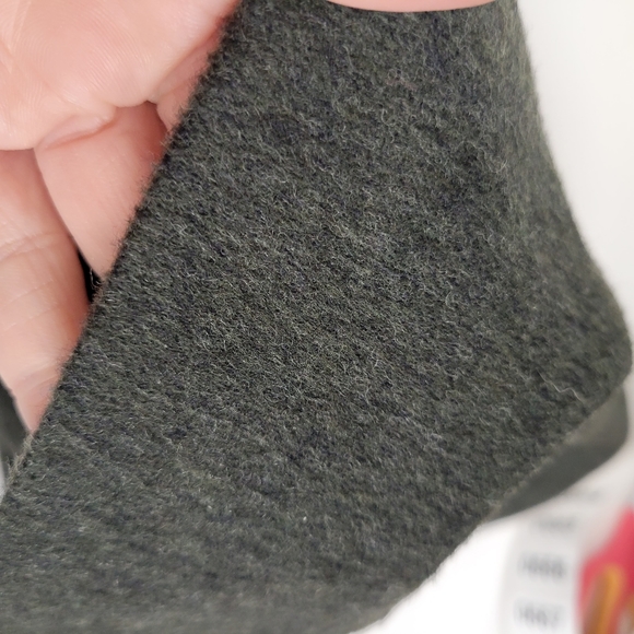 Vintage Your 6th Sense Medium Skirt Midi wool Dark Green Back& front Slit High - Picture 9 of 12